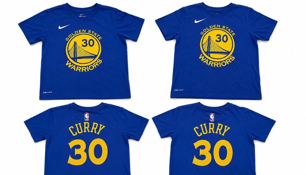 Nike Stephen Curry Golden State Warriors Youth Small Dri-FIT Shirt Bundle (2)
